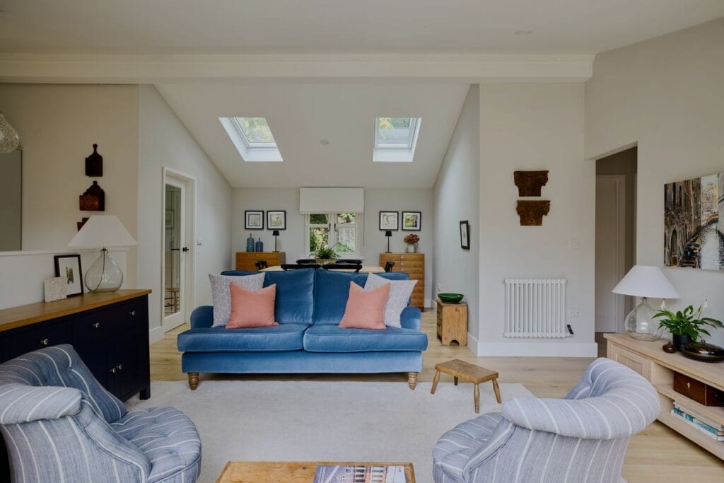 open kitchen and lounge